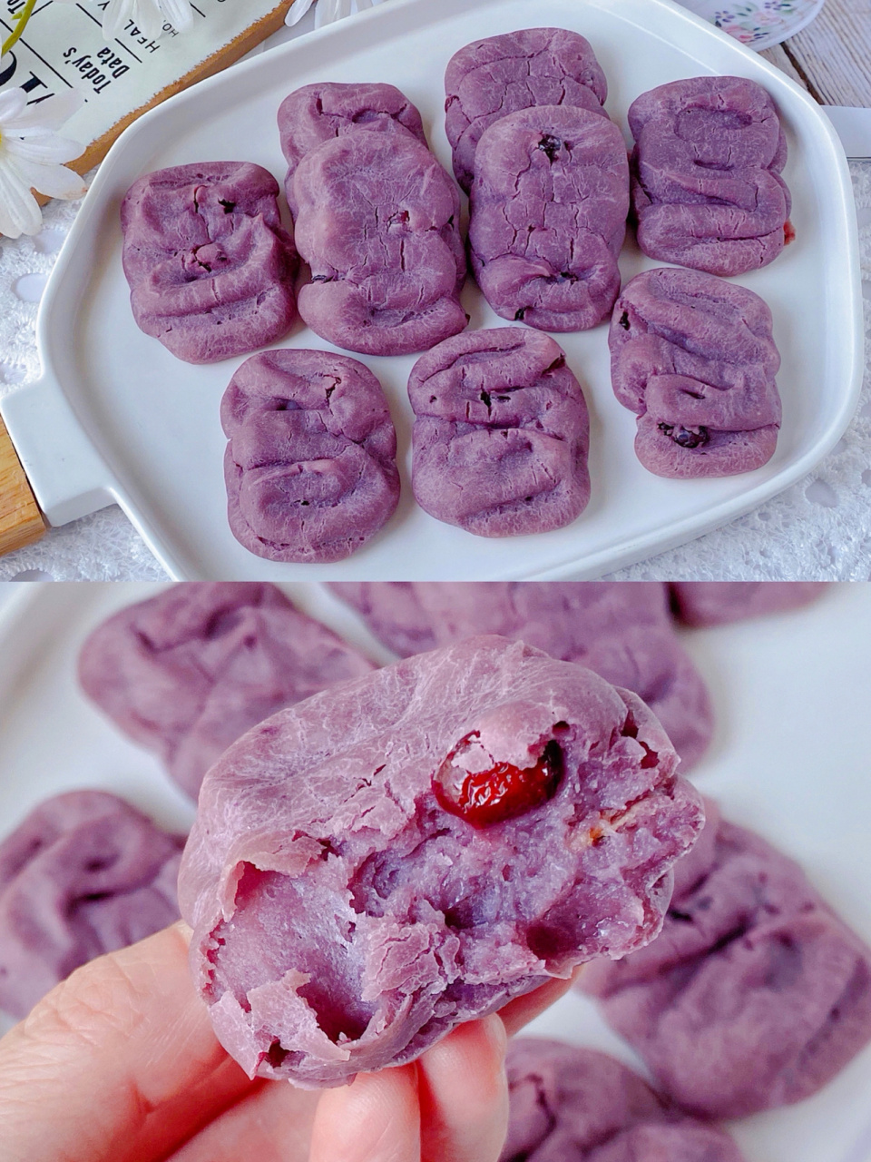 今天分享一款炒鸡好吃的紫薯手指麻薯97酸甜软糯太好吃了～[害羞]搅