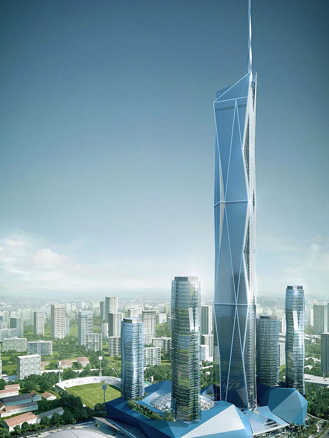 建筑设计 | 吉隆坡merdeka118大厦 在建的东南亚第一高楼"默迪卡118