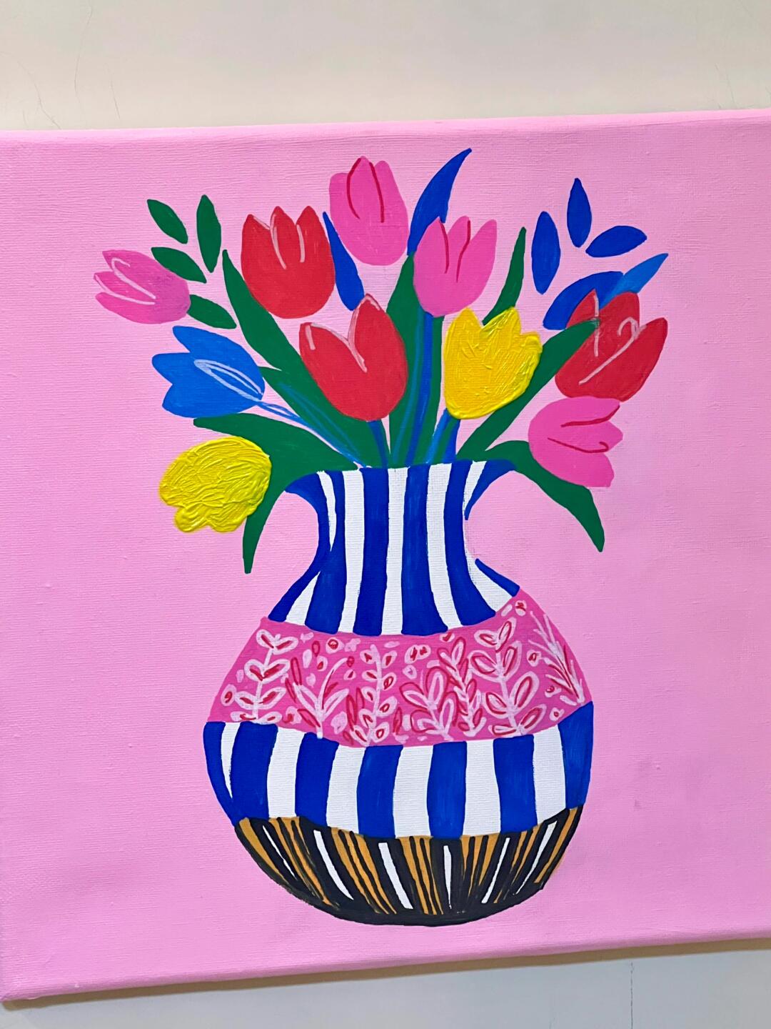 丙烯画|花瓶💐