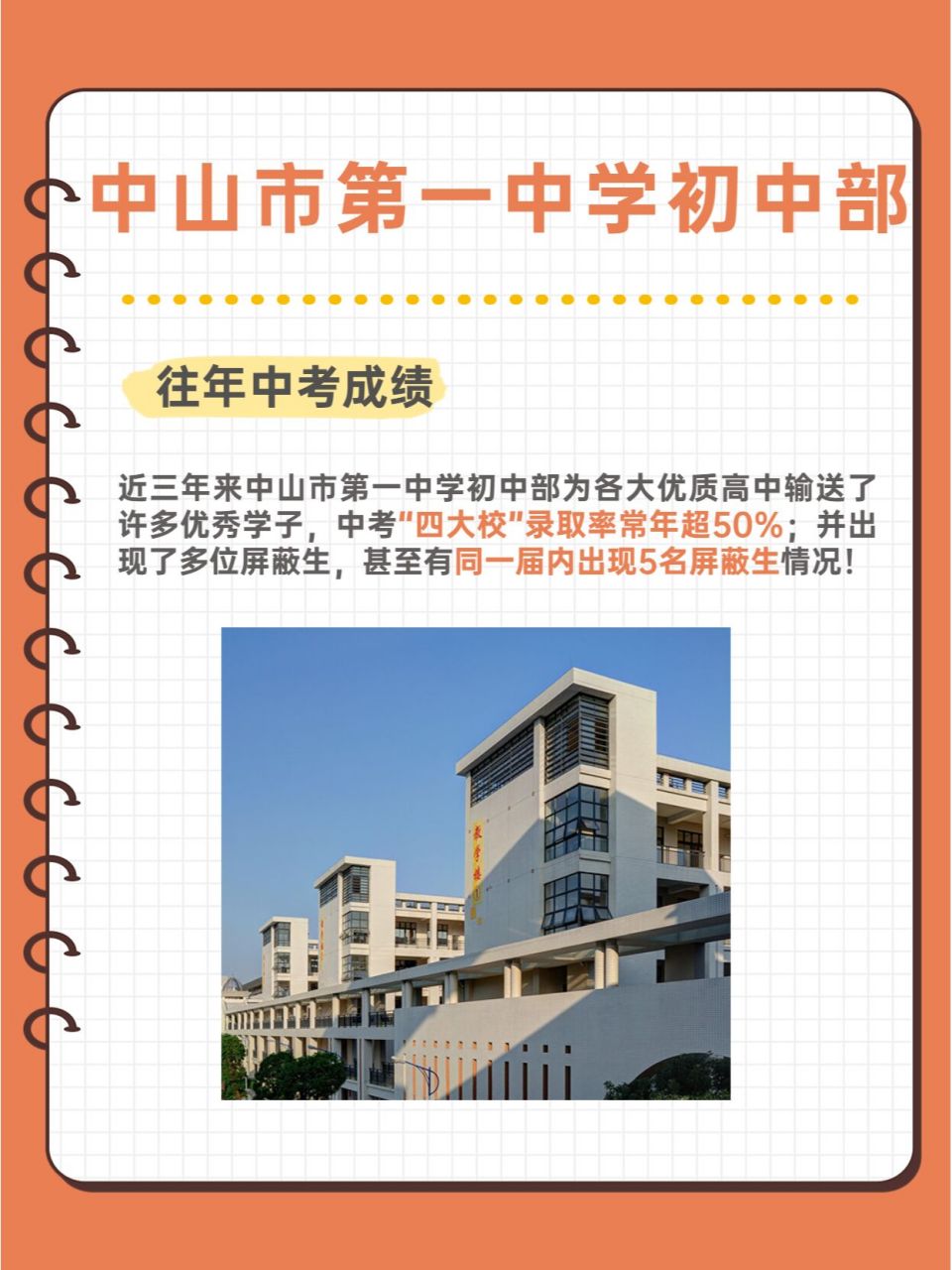 只了解了中山一中高中?来了解下初中!