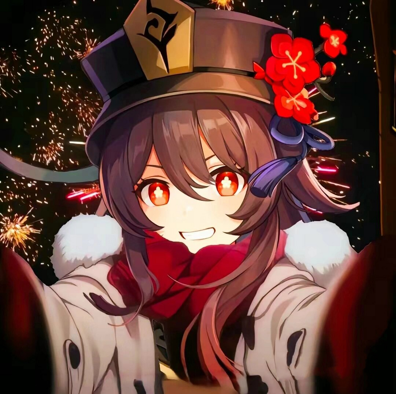 原神胡桃新年头像.