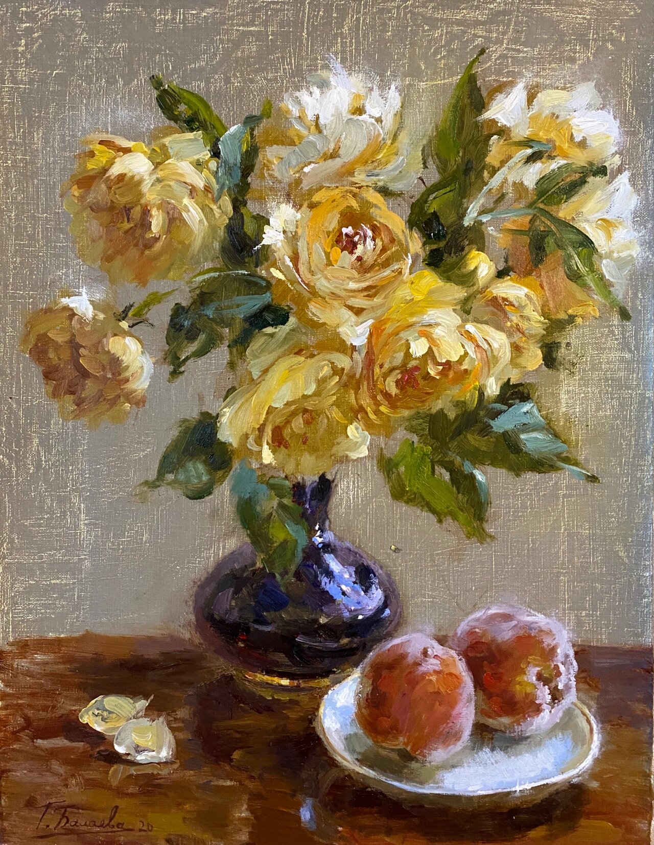 俄罗斯油画 (已售) 《静谧的时光》30x40cm ,布面油画 ,2020年