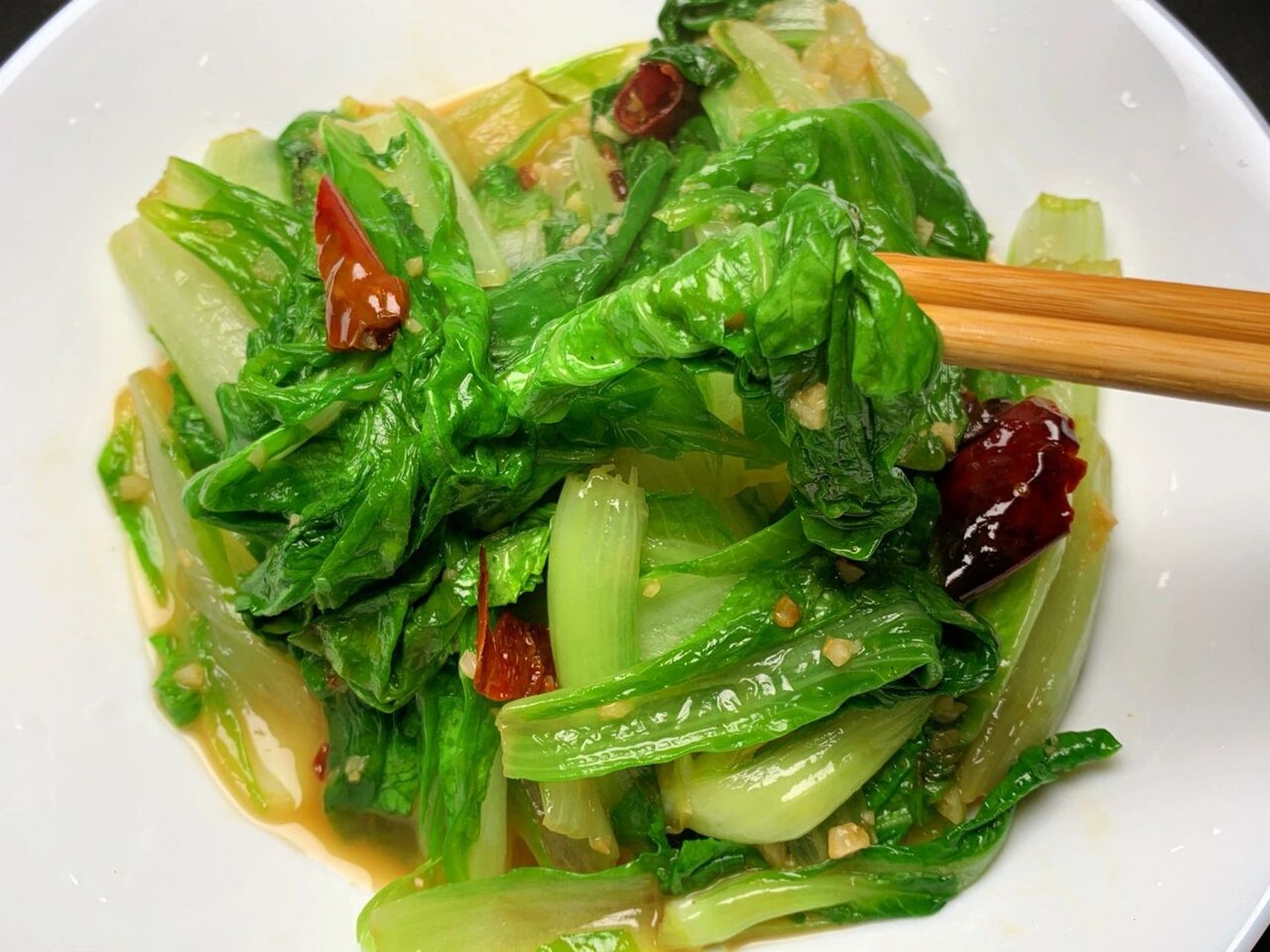 素炒小白菜02减脂的必备之选!