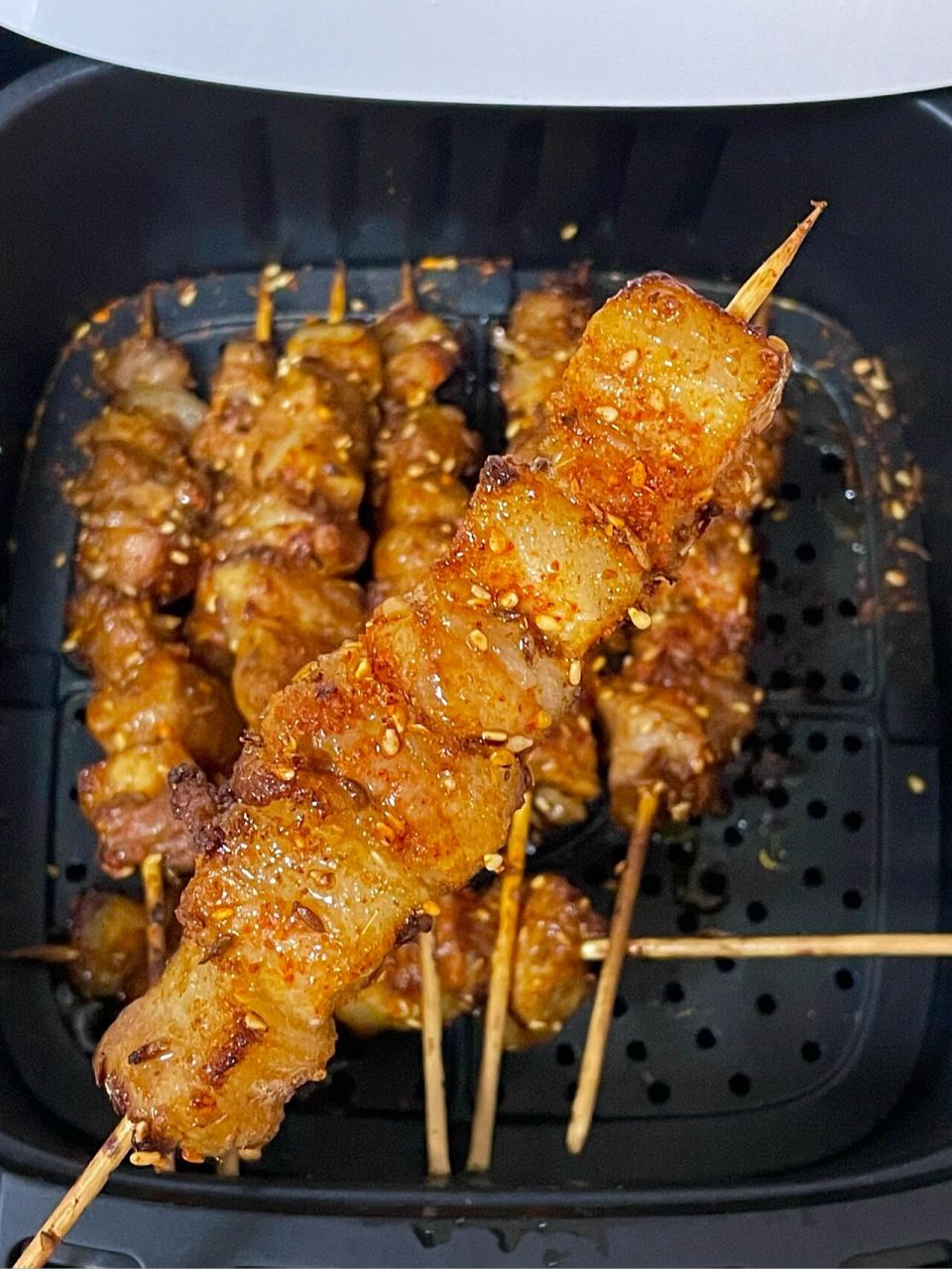 91一人食|空气炸锅烤五花肉串!