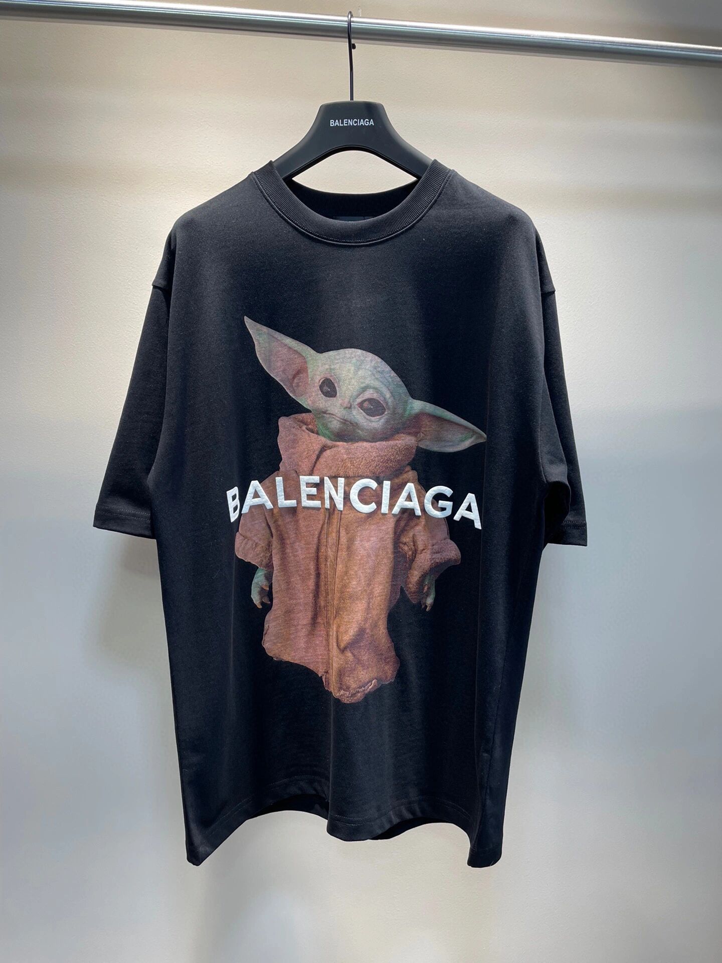 balenciaga外星人尤达印花发泡t恤 balenciaga巴黎世家限定外星人尤达