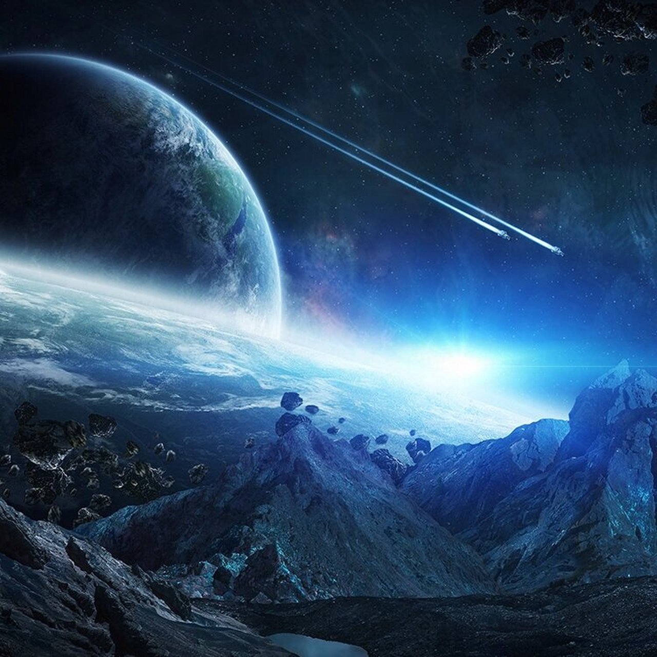 【0037期】一组宇宙太空高清图 今天的分享的是一组创意科幻科技太空