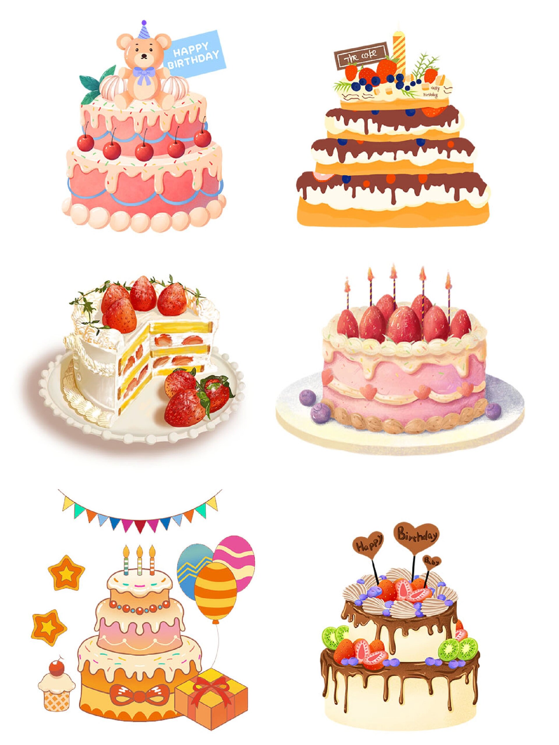 🌻卡通生日蛋糕