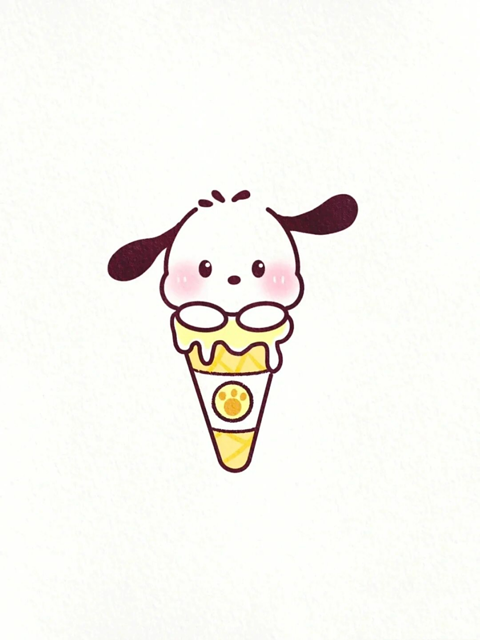 三丽欧甜筒简笔画    简笔画