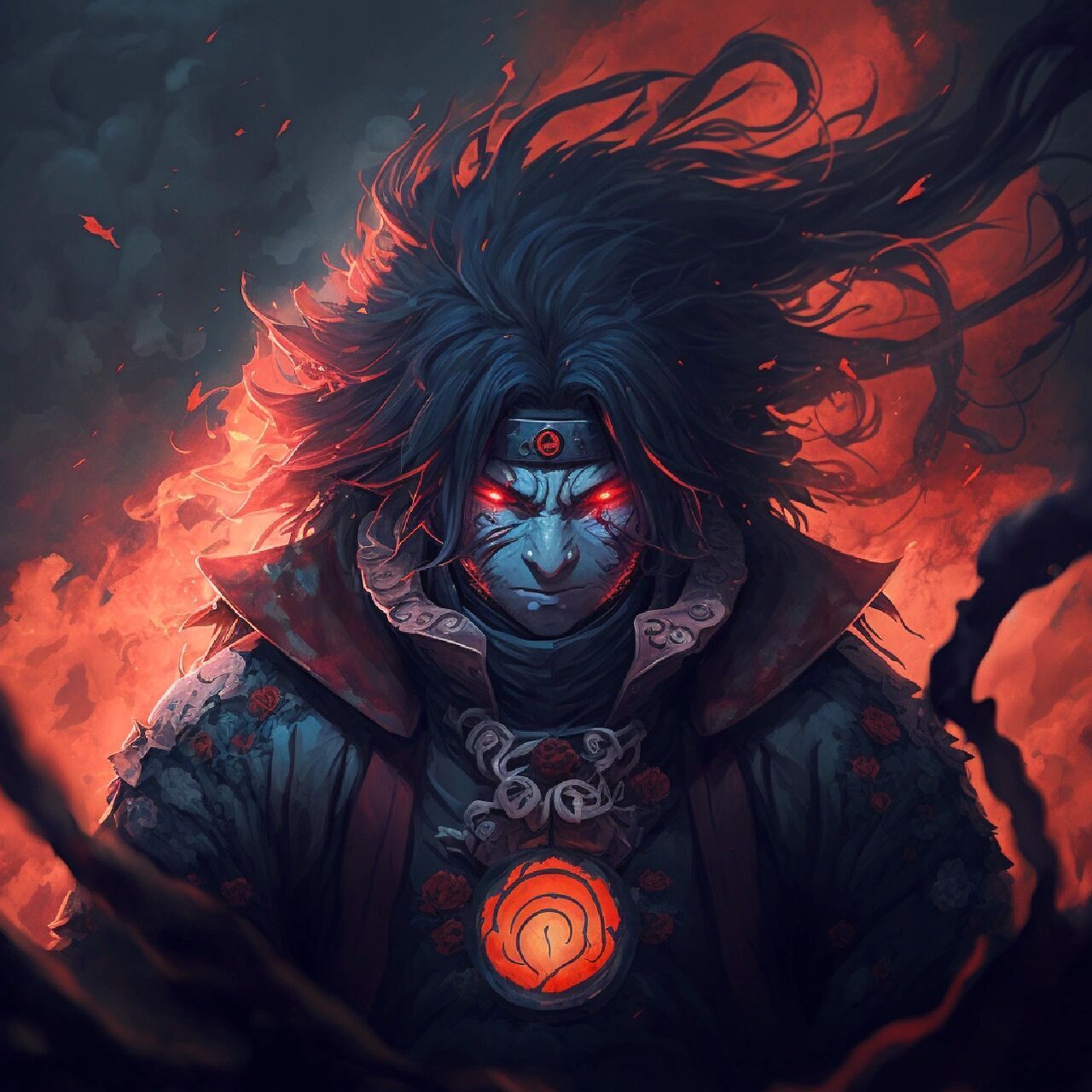 ai生成·火影忍者宇智波斑风格头像