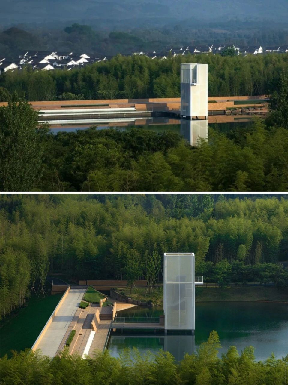 宜兴窑湖小镇晴雨湖公园 坐落于宜兴阳羡生态旅游度假区境内的窑湖