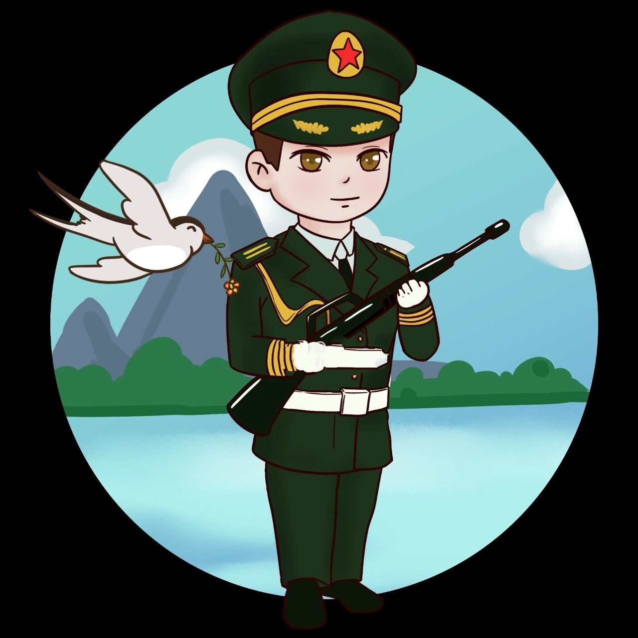 免抠素材‖人物素材‖敬礼‖海陆空 今天的这一期就给大家分享一波