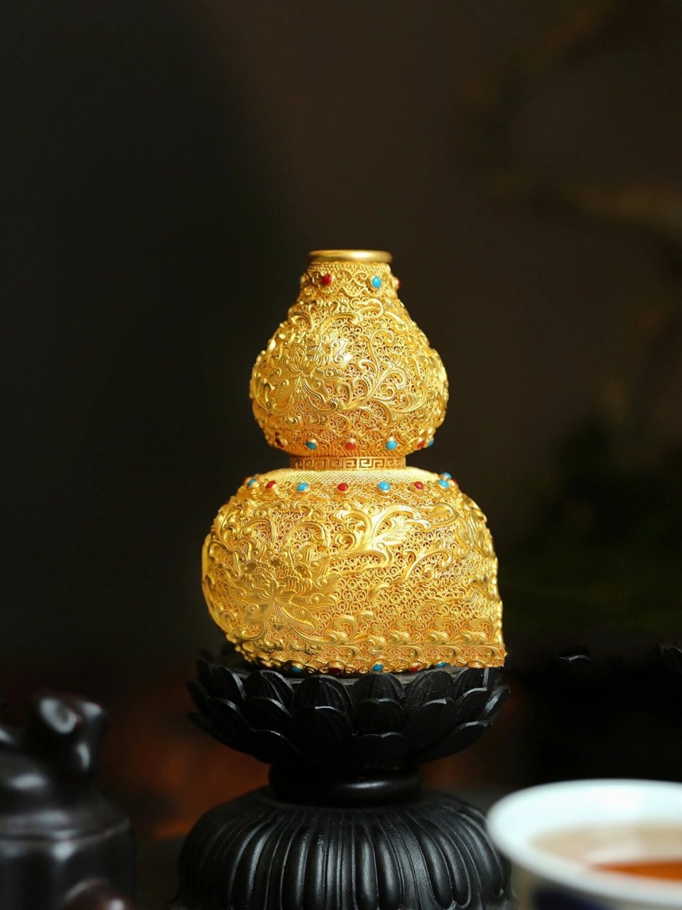 黄金摆件大葫芦91妥妥的收藏品 在我们家这种黄金的收藏品不算少囖