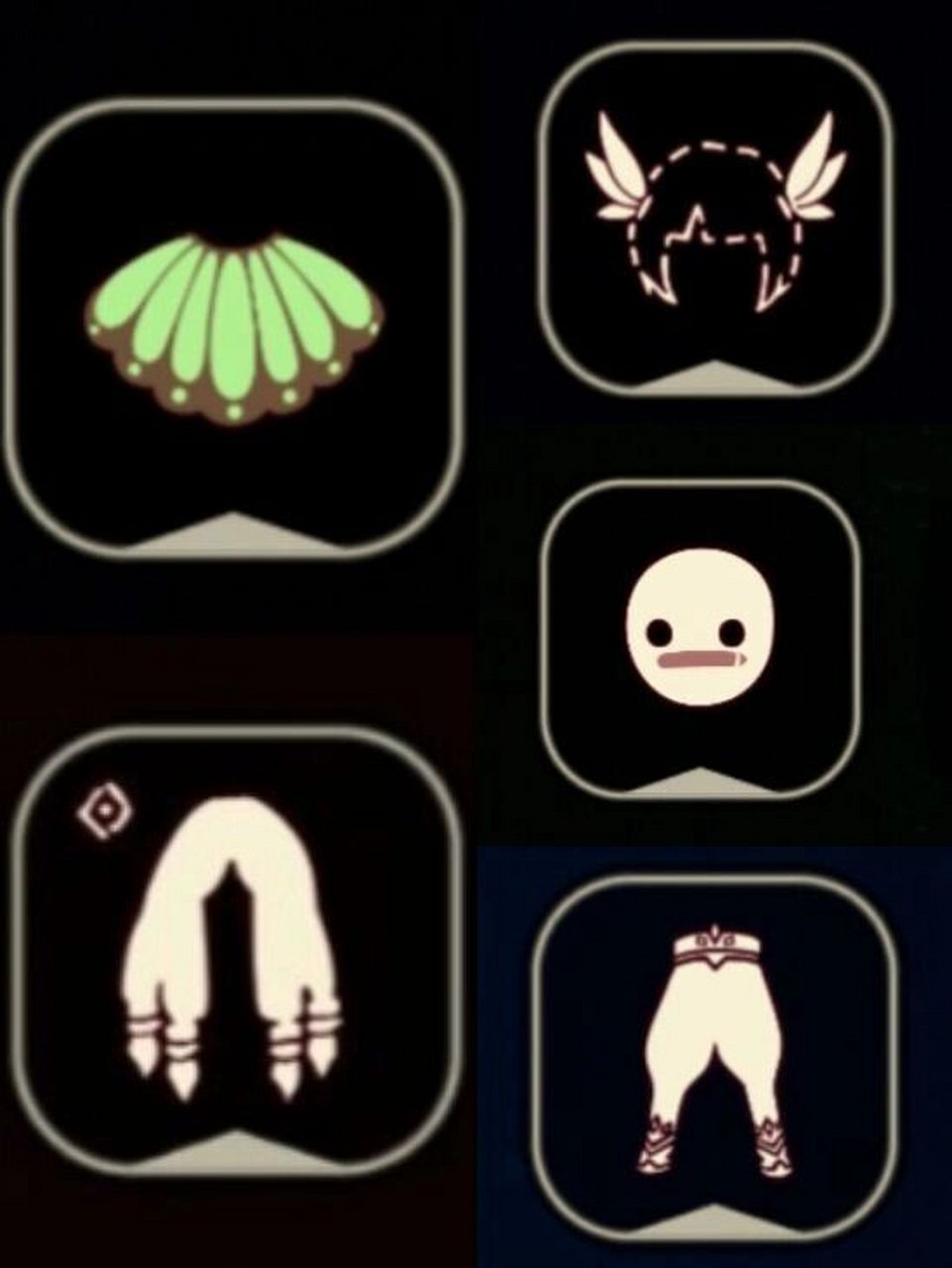 光遇穿搭‖常驻先祖雨妈的三种搭配99 图一:〖雨妈 绿花瓣斗 横纹黑