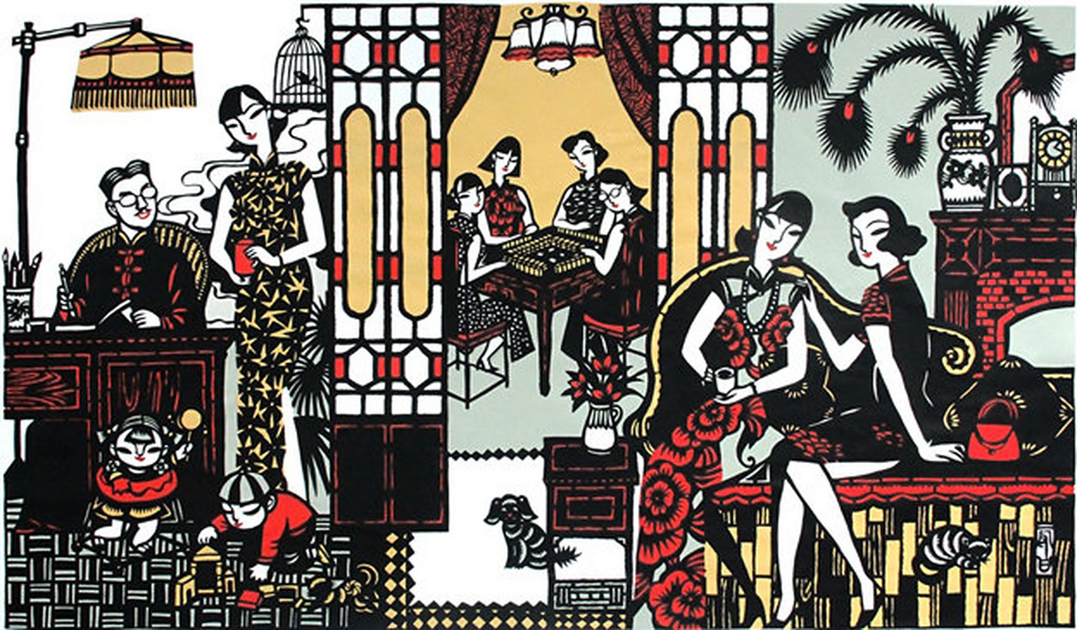 【海派剪纸 · 旧上海的里弄风情】