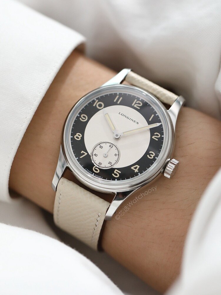 浪琴复古风,燕尾服小三针