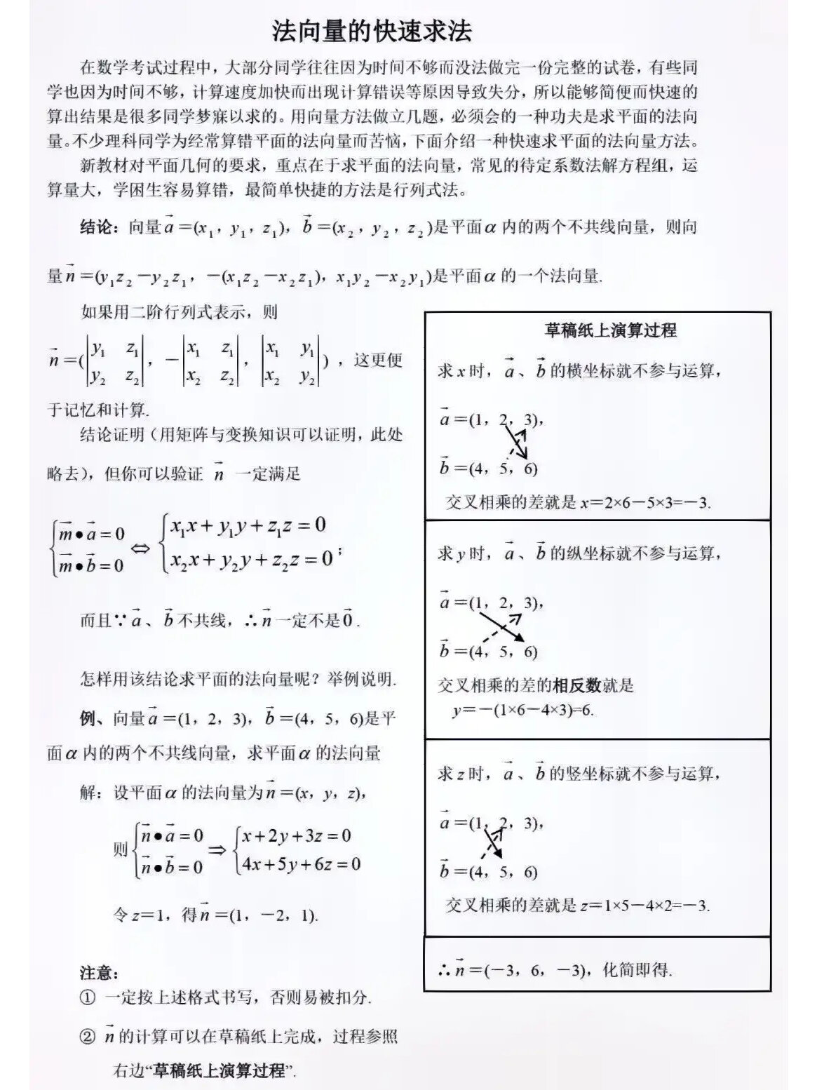 高中数学立体几何法向量快速求法@一只奇趣灯泡的动态