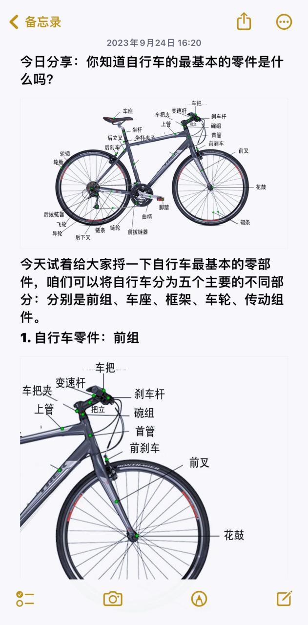 自行车的百度百科,构造图及零部件普及.