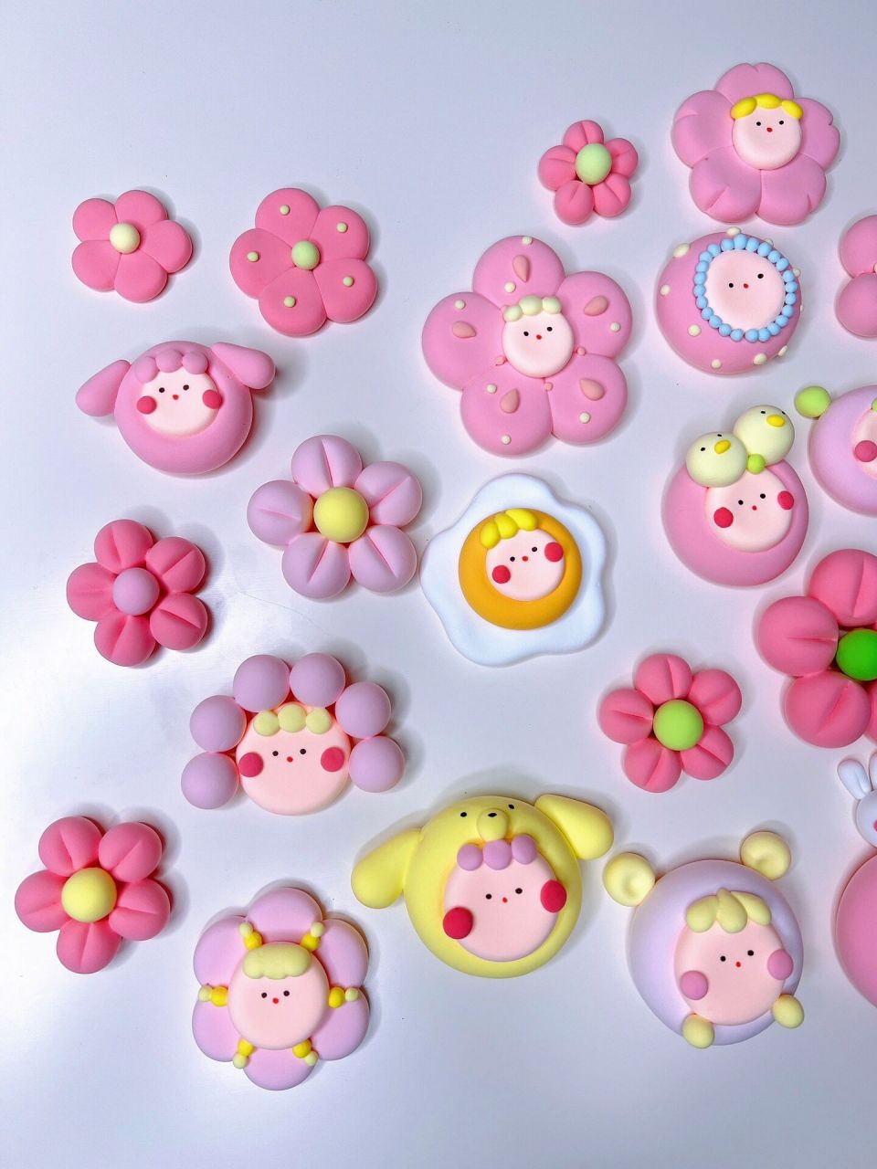 手工丨初恋粉色系黏土94春天的颜色 繁忙的工作终于快要告一段落