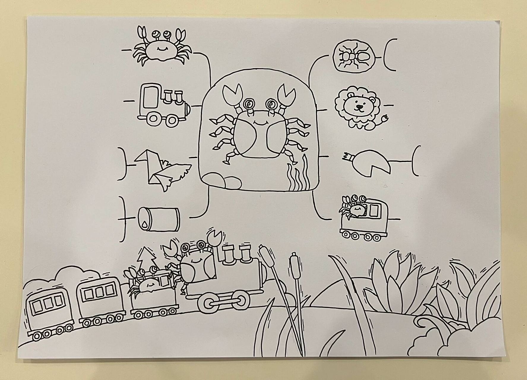 《孤独的小螃蟹》思维导图