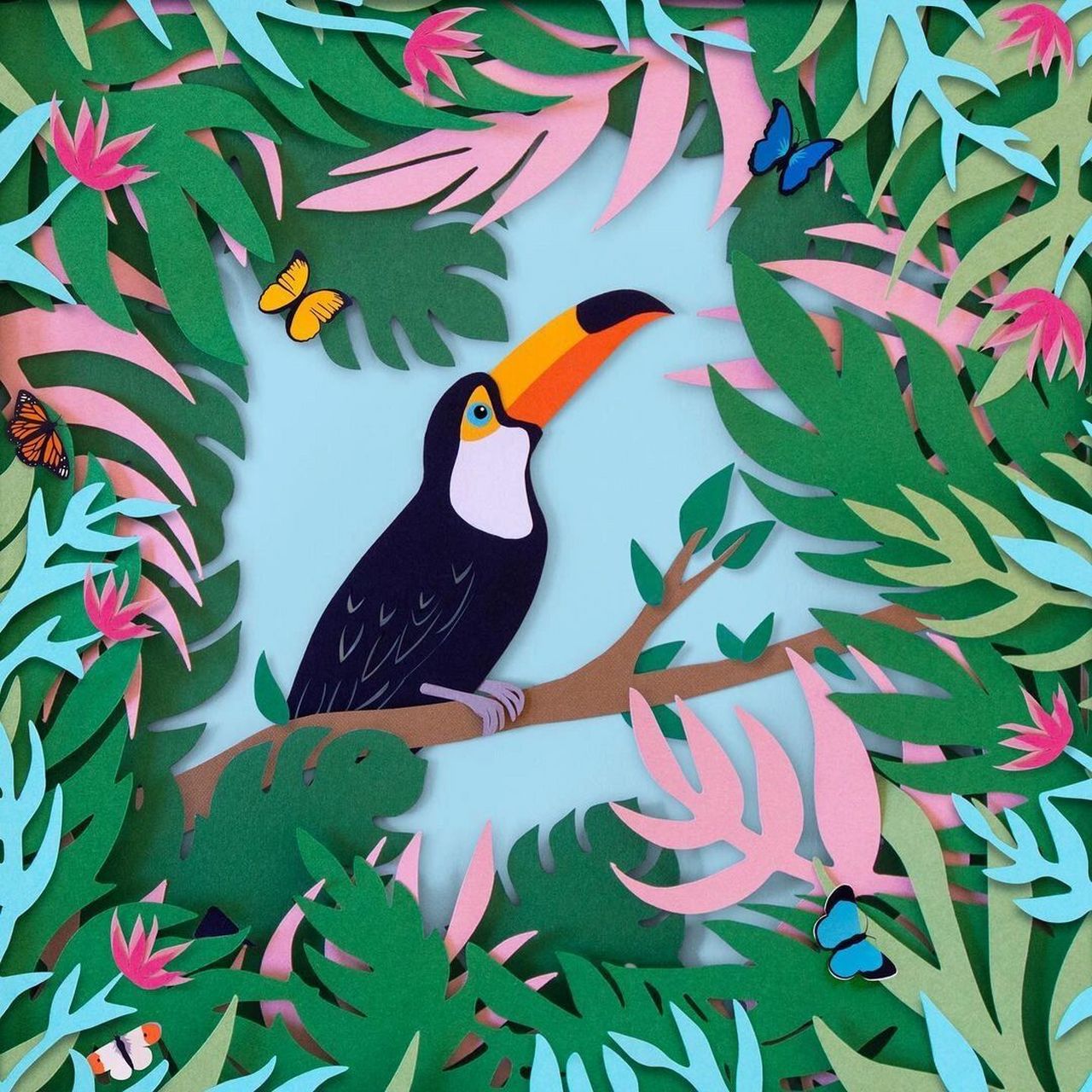 6015附教程 作品分享 艺术家:sarah dennis 	 这是一幅纸雕作品