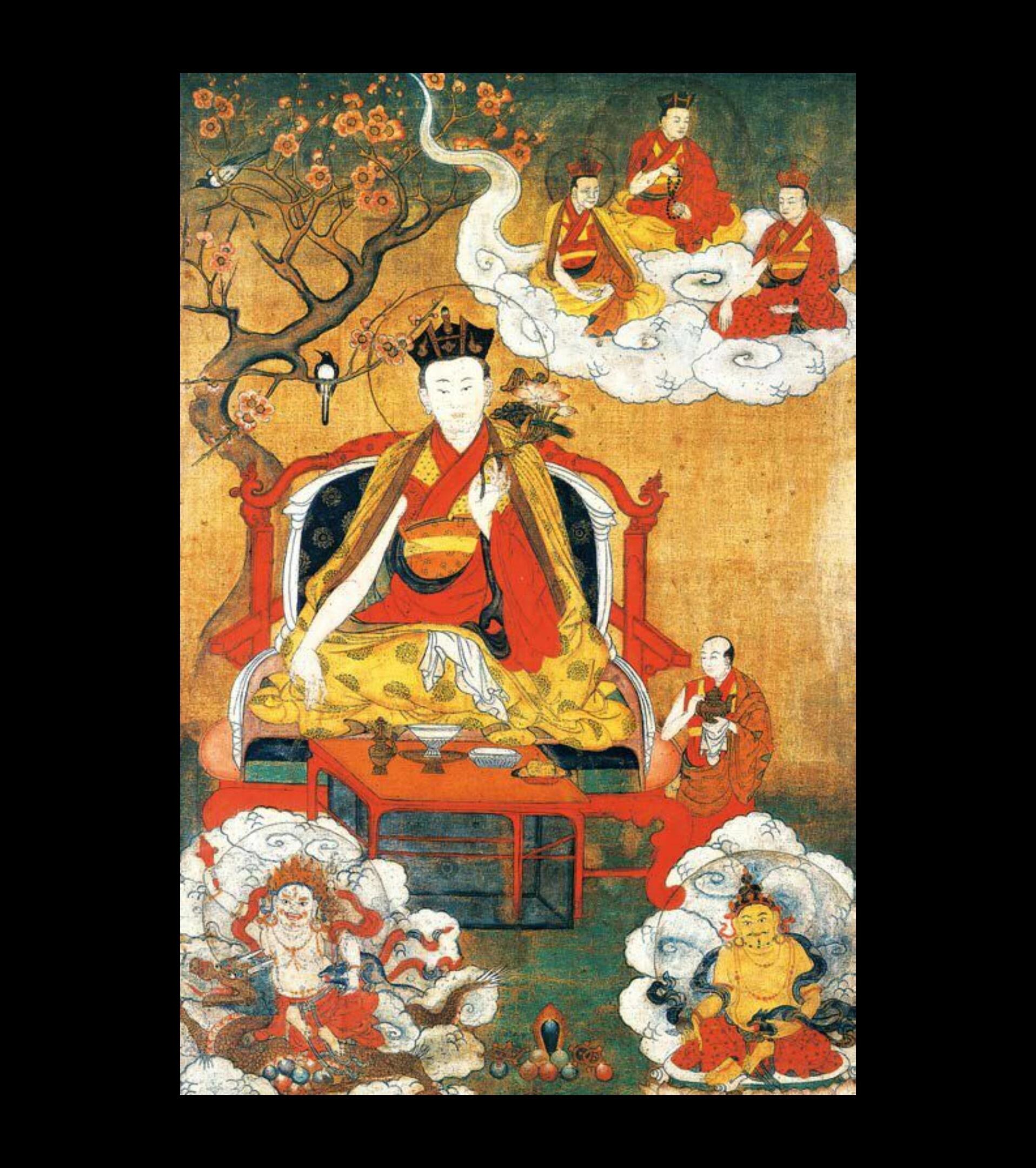 15世纪的唐卡所绘的是五世噶玛巴得银协巴