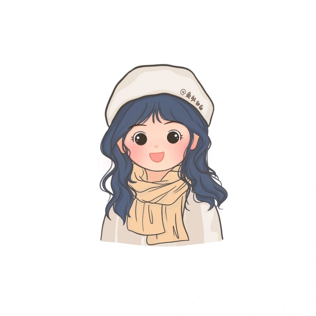 q版头像 |秋冬带围巾氛围感女生头像 这个冬天一定要买一条好看的围巾