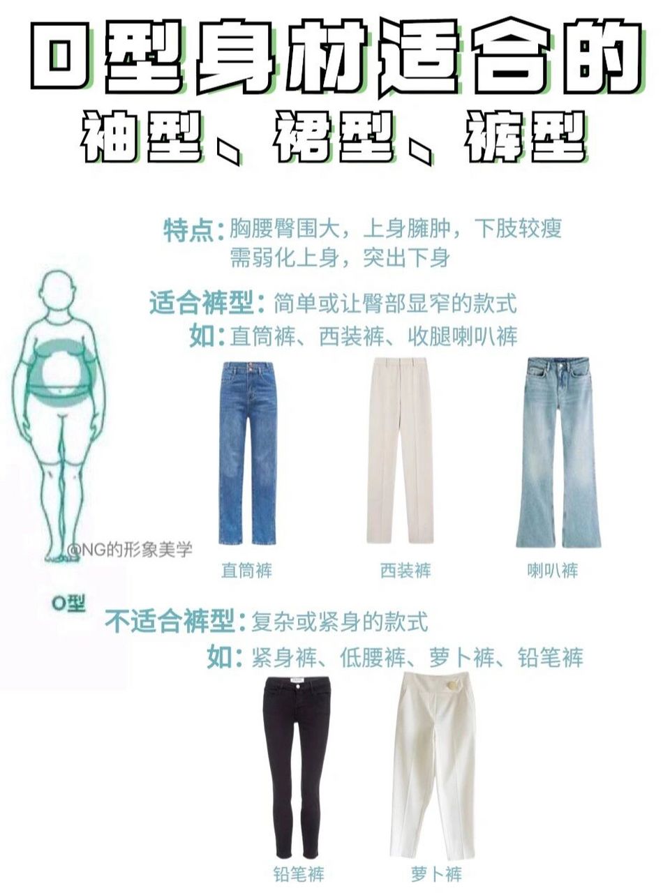 体型干货|苹果型身材适合vs不适合穿搭元素 o型身材也叫苹果型身材