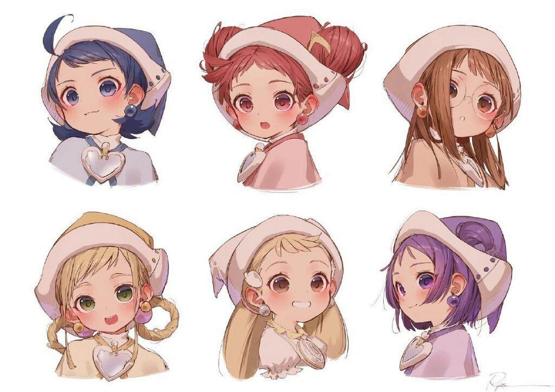 绘画素材# #绘画教程# #板绘# #自学画画# #女生头像# #卡通头像