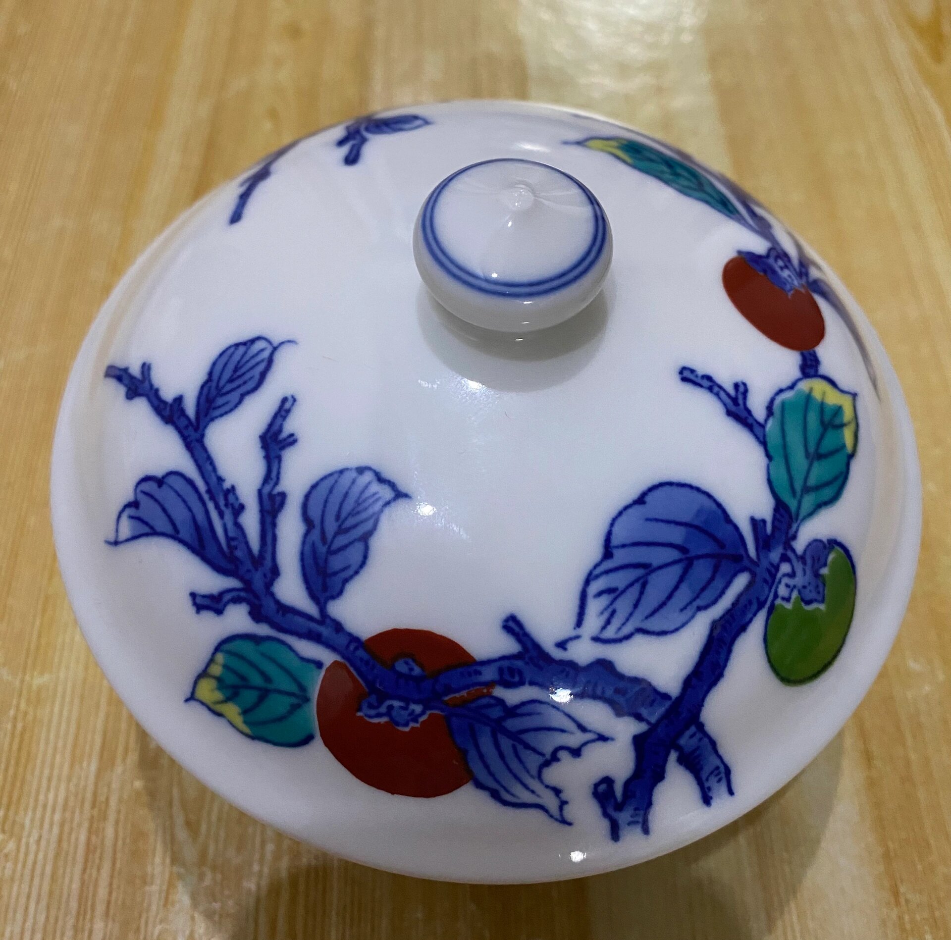 锦松梅弥佑卫门 日瓷回流中古品,日本人间国宝大明家弥右卫门作锦松梅