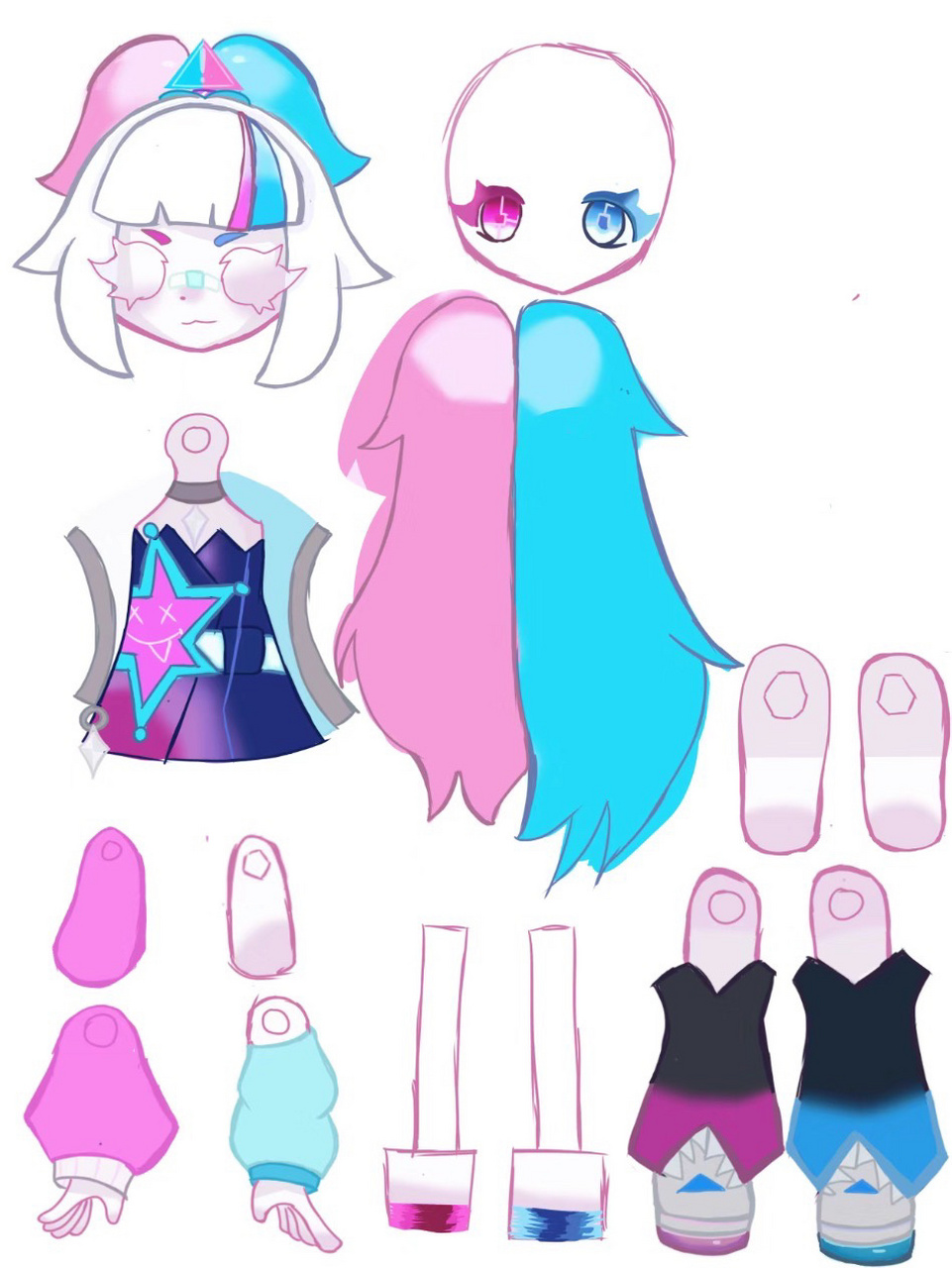 可动纸人偶"耀星"