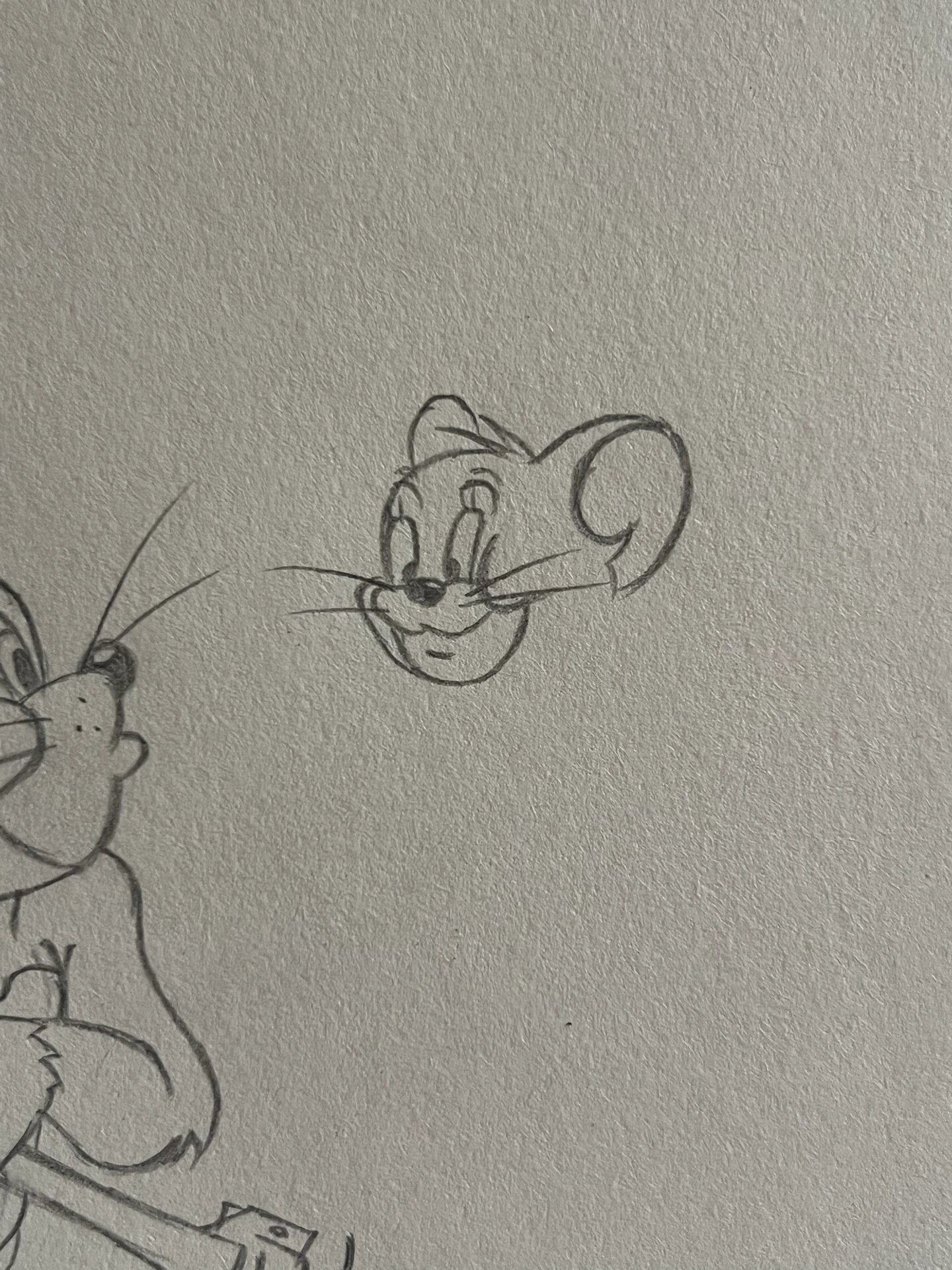 猫和老鼠简笔画临摹
