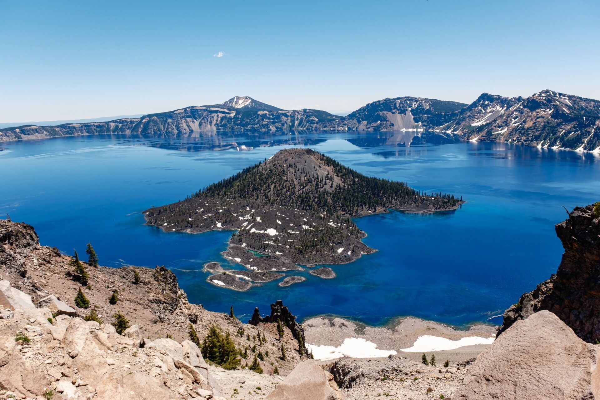 lake 火山口湖 趁着7月初打卡oregon海岸线,顺路到访火山口湖国家公园