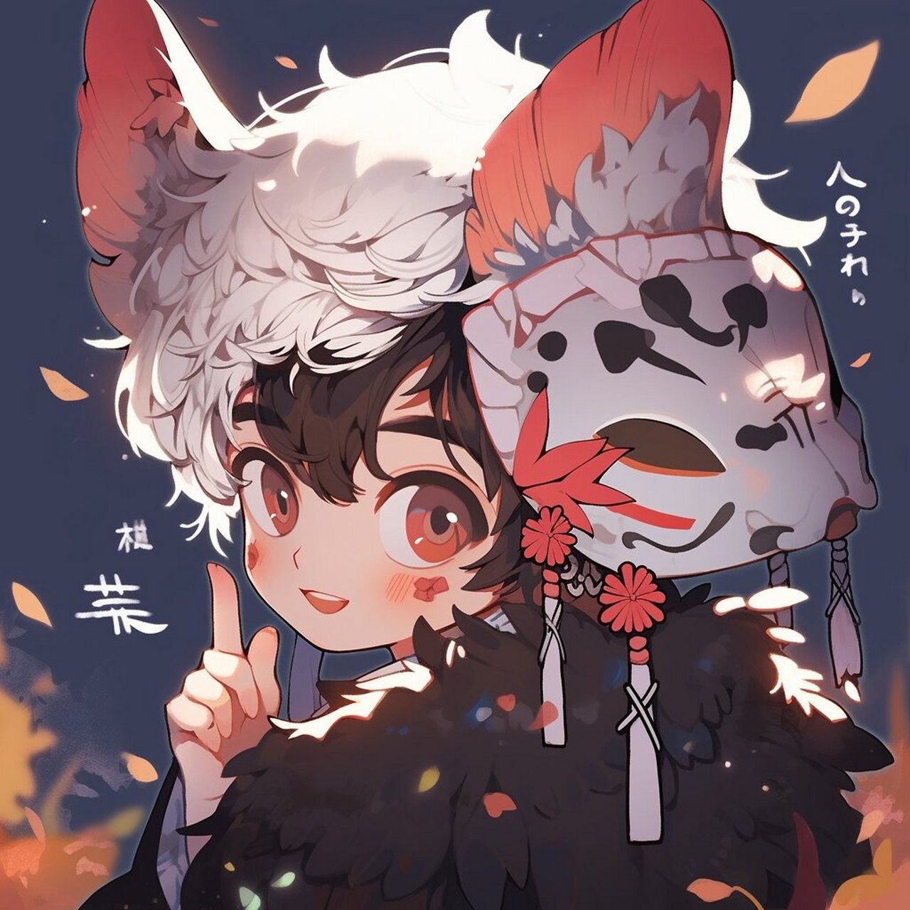 一小时绝美动漫女头之 狐狸福瑞 丛中跃动的闪光,浮身化影,嘴角轻抿 "