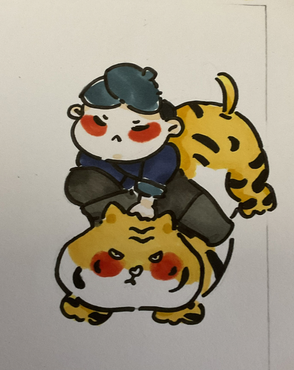 《水浒传》武松人物卡片  原图在最后