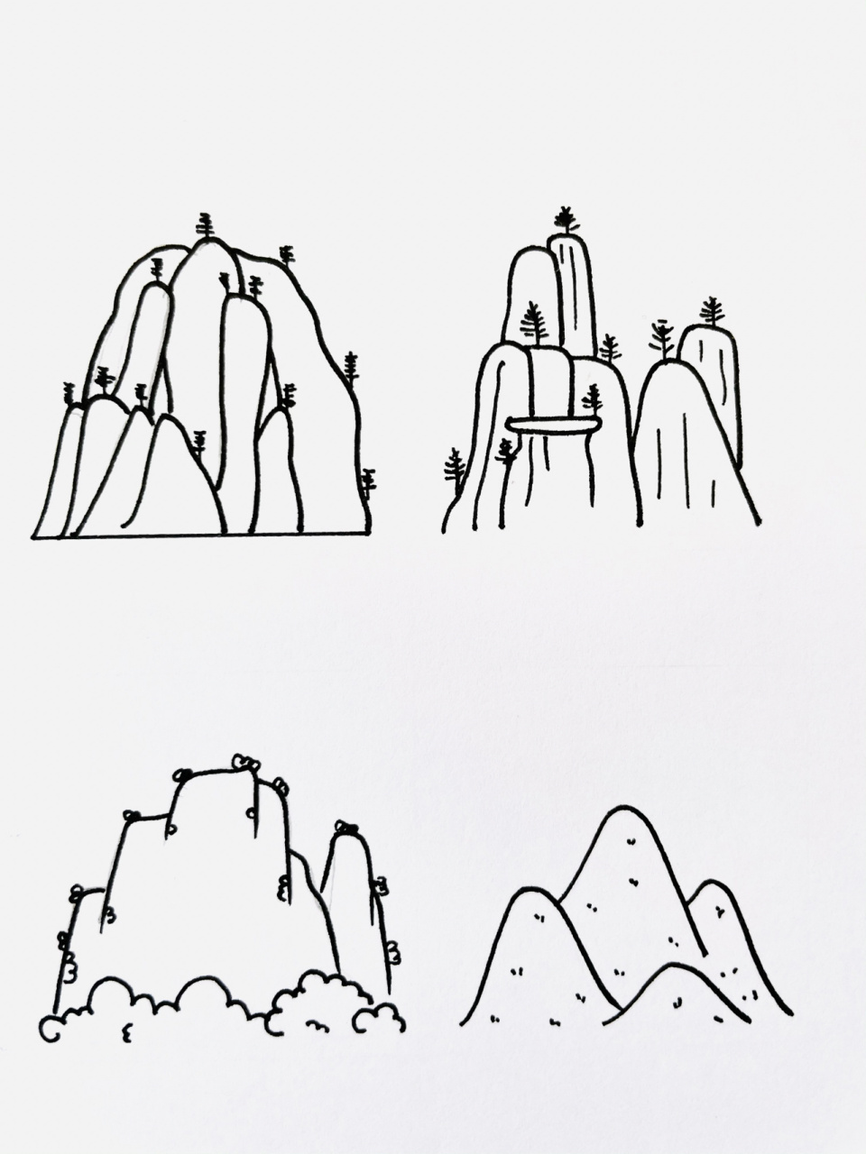 【简笔画】山峰7215 分享一组山的简笔画 还喜欢什么,欢迎留言给