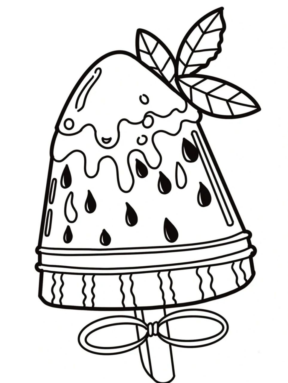 夏天素材各种冰激凌93可打印涂色