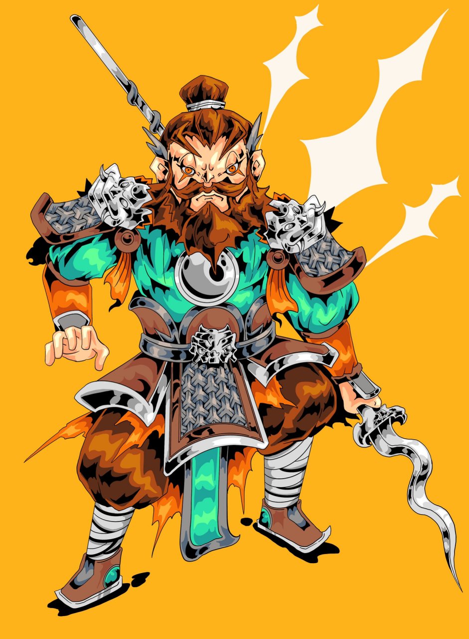 张飞插画/三国系列 三国系列之/张飞