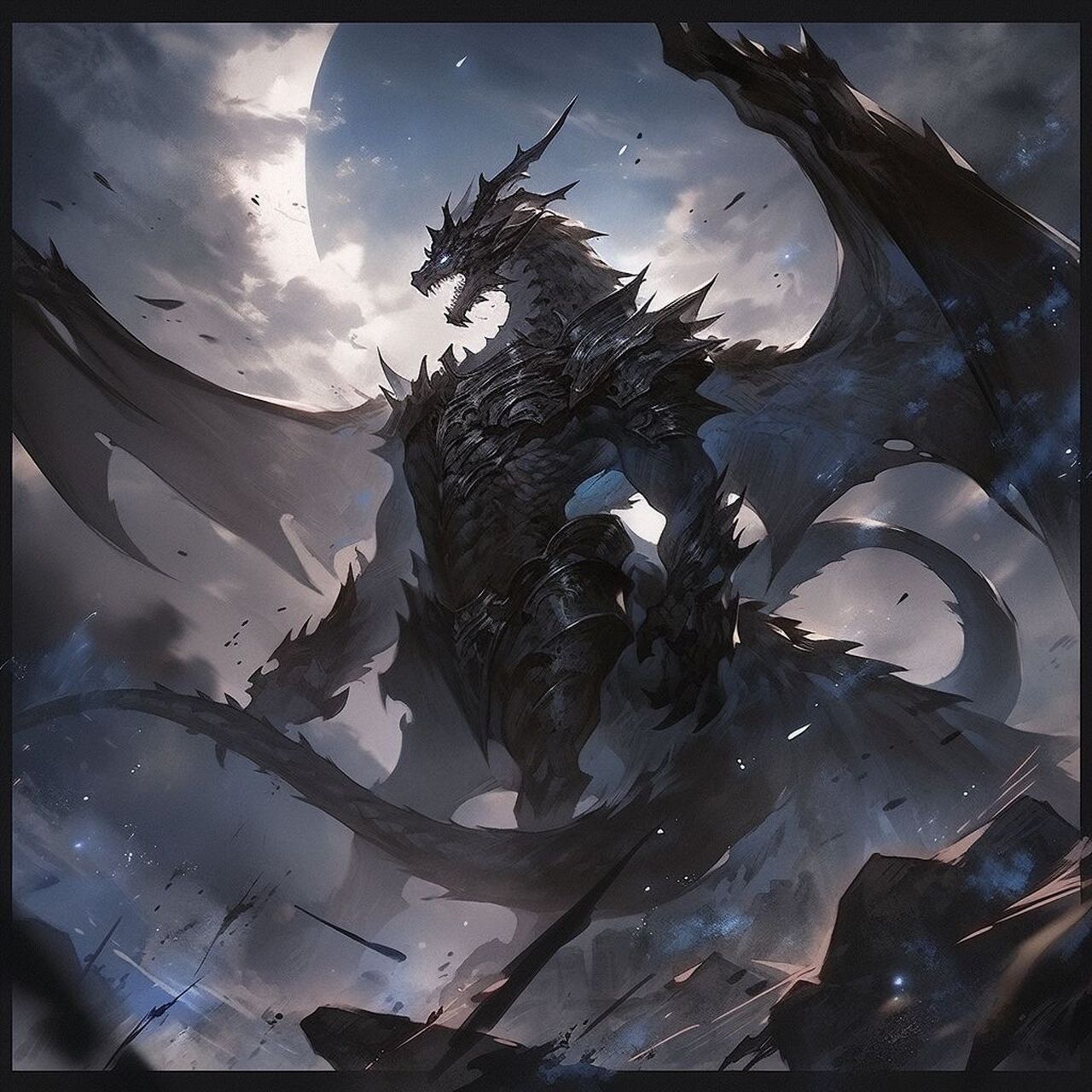 中国神话黑龙跟西方的,你们更喜欢哪一个呀 0202020202