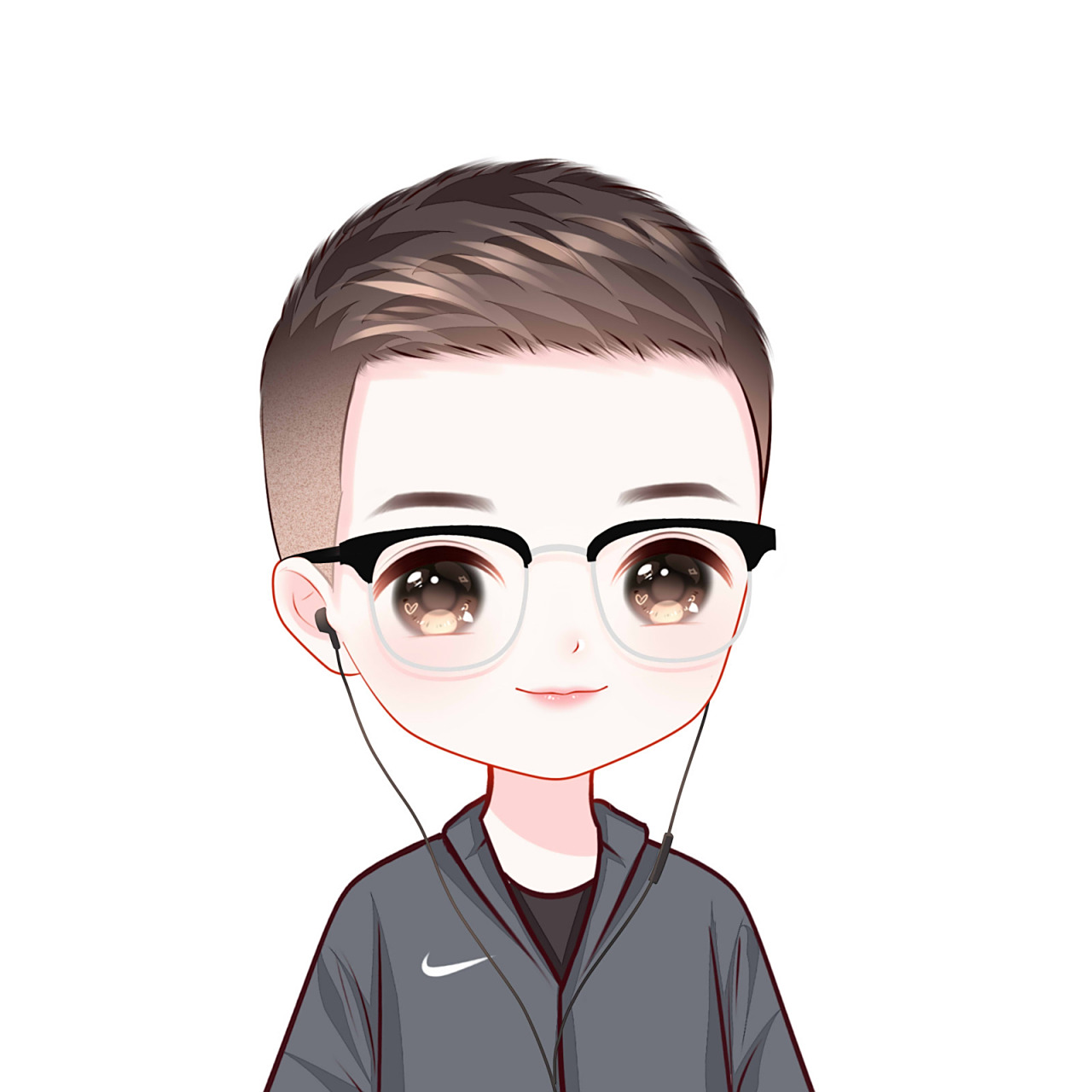 帅气的男生卡通头像 q版头像 男生手绘头像可爱卡通头像