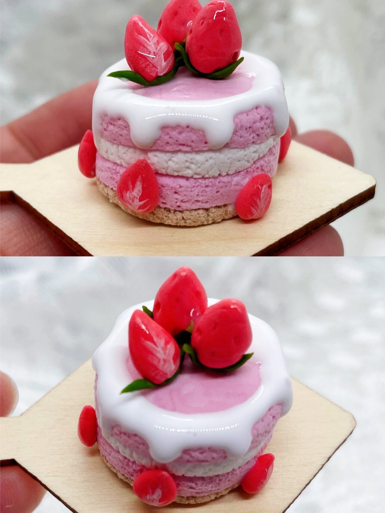 粘土草莓蛋糕