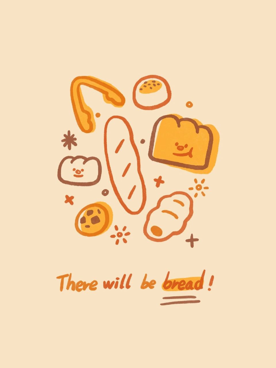 92面包会有的!|简笔画|手帐素材 92050094都会有的!