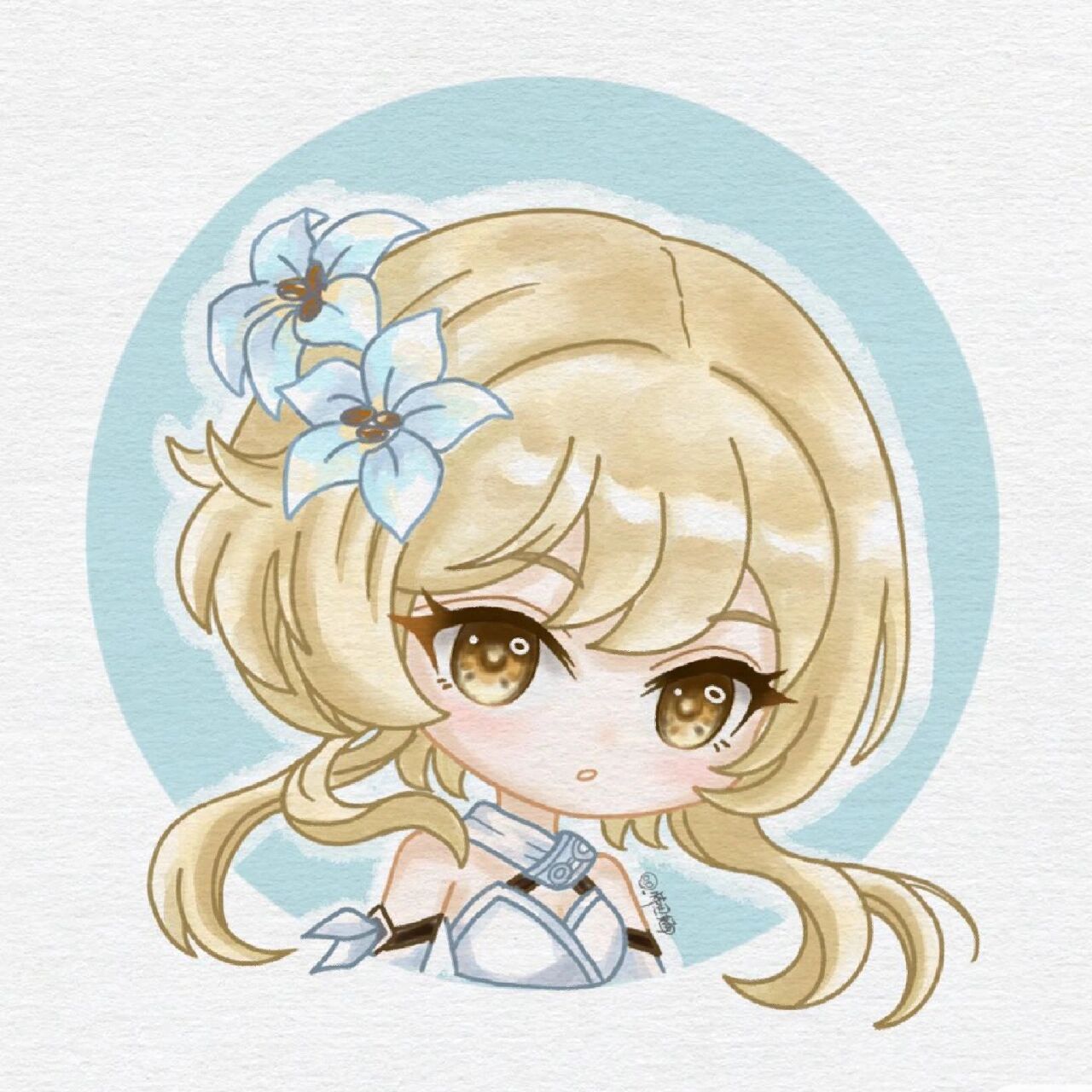 q版人物|原神人物 旅行者 打卡     最近迷上了这款游戏