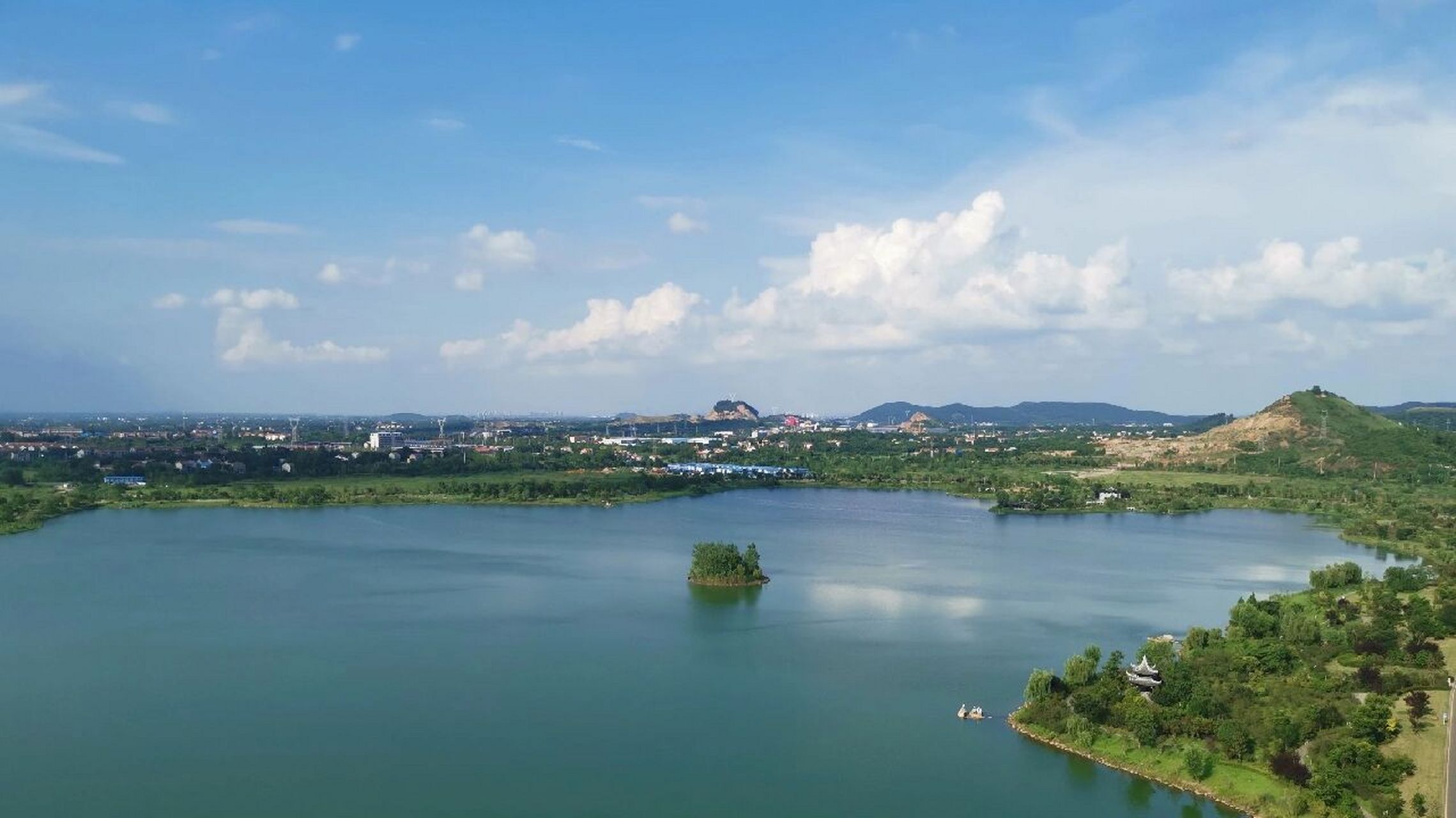 溜娃宝藏地-孝感天屿湖 天屿湖的傍晚和清晨
