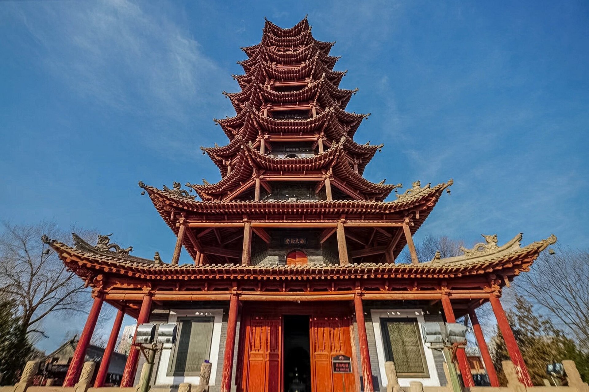 张掖木塔寺   图1拍摄于今日 图2拍摄于2023年2月21日 图3拍摄于2022