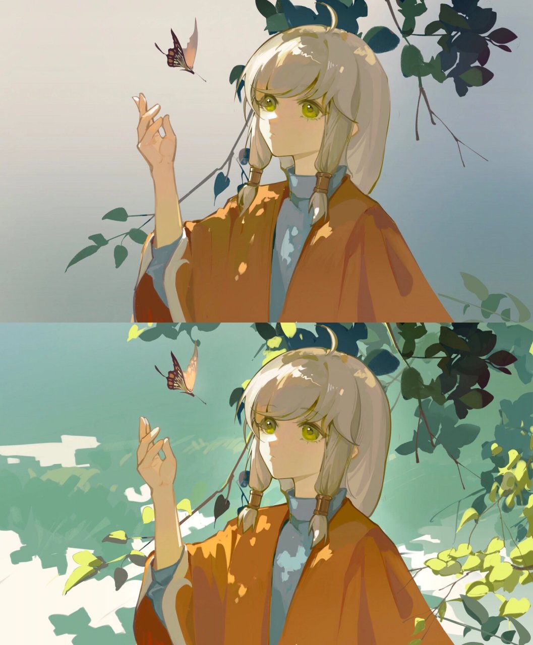 【光遇】书虫|画着画着就有光了 上一次的投票樱花断层多,下一个画