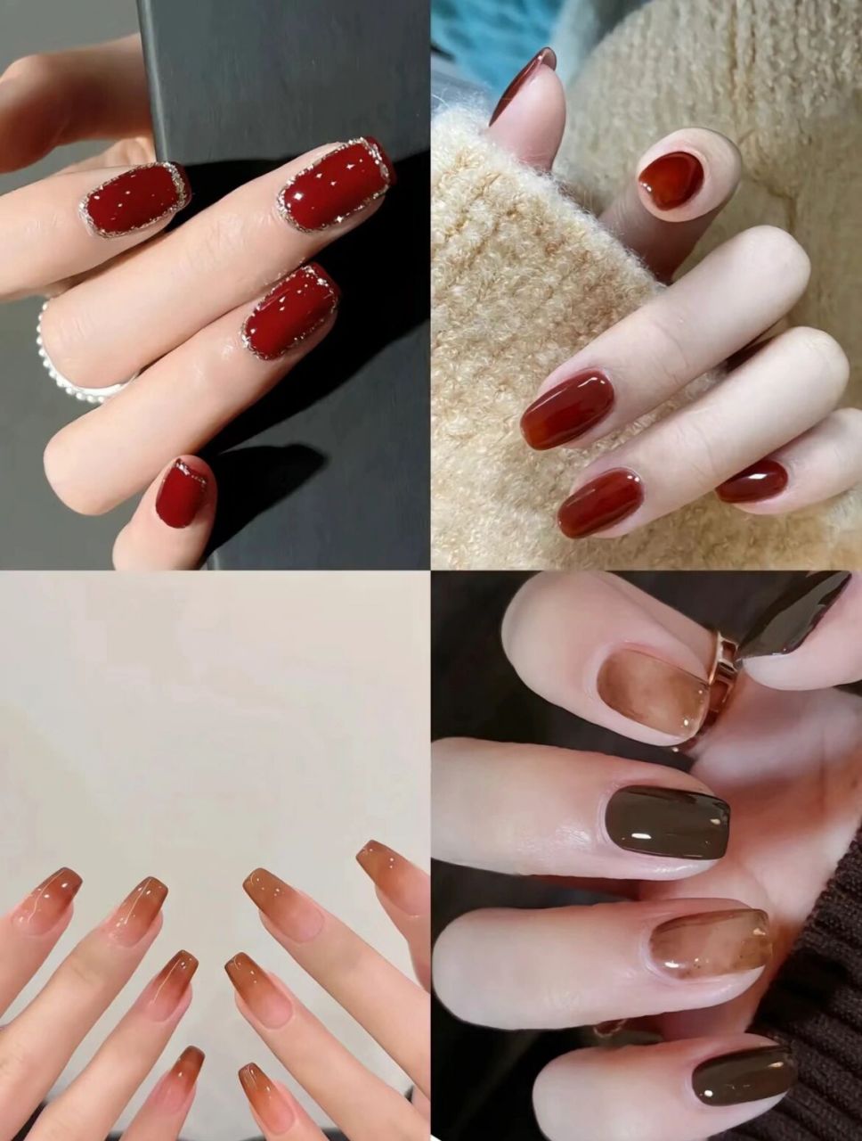 秋冬好看的美甲图集美们冲冲冲97 显白的美甲图给大家整理出来了