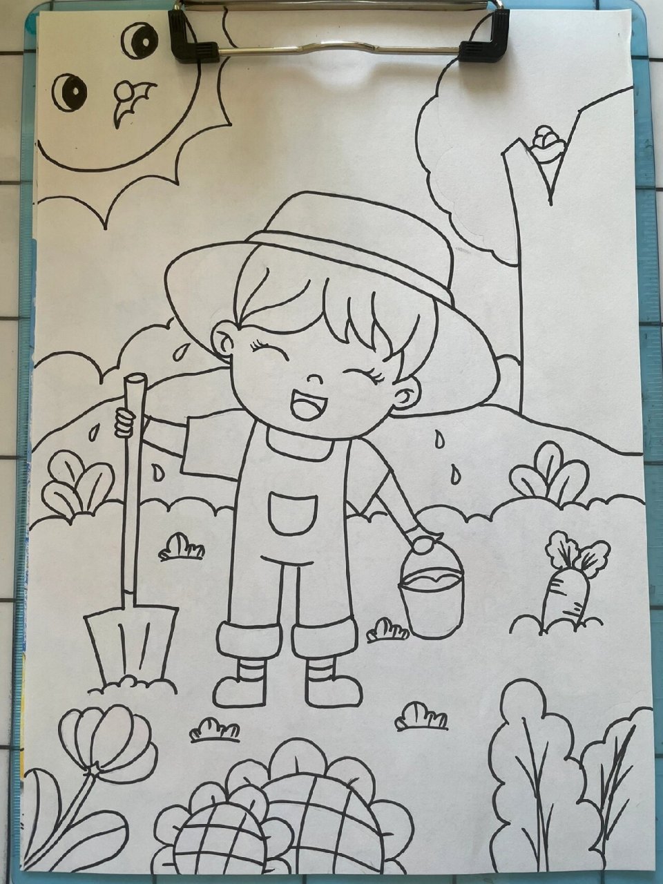 儿童画 菜园 线上美术一对一 儿童画菜园