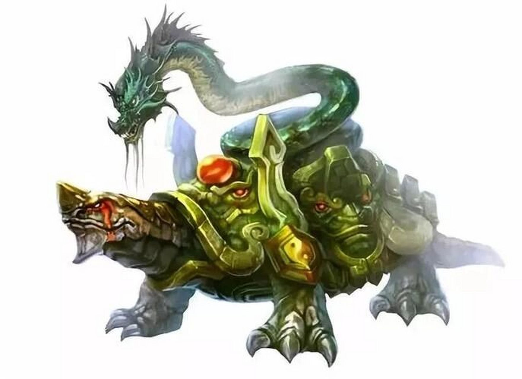 上古四大神兽 玄武,朱雀,青龙,白虎