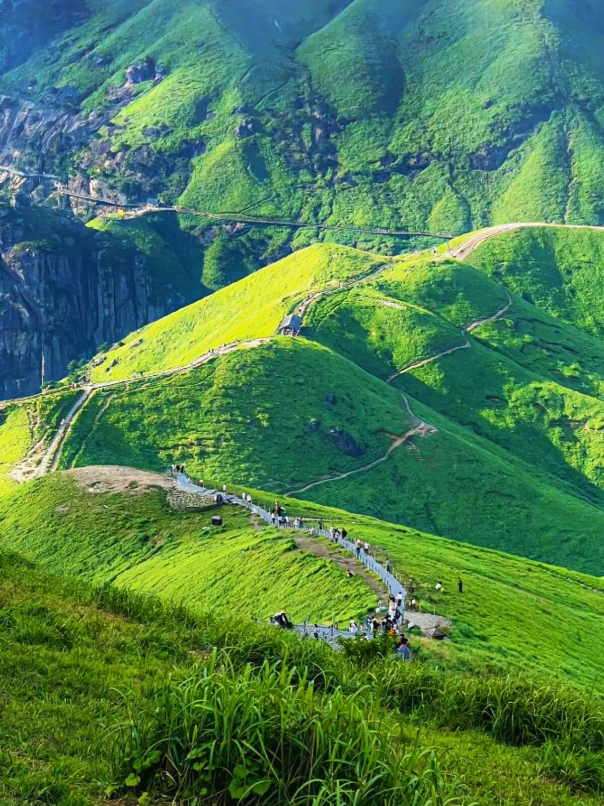 武功山真实图片图片