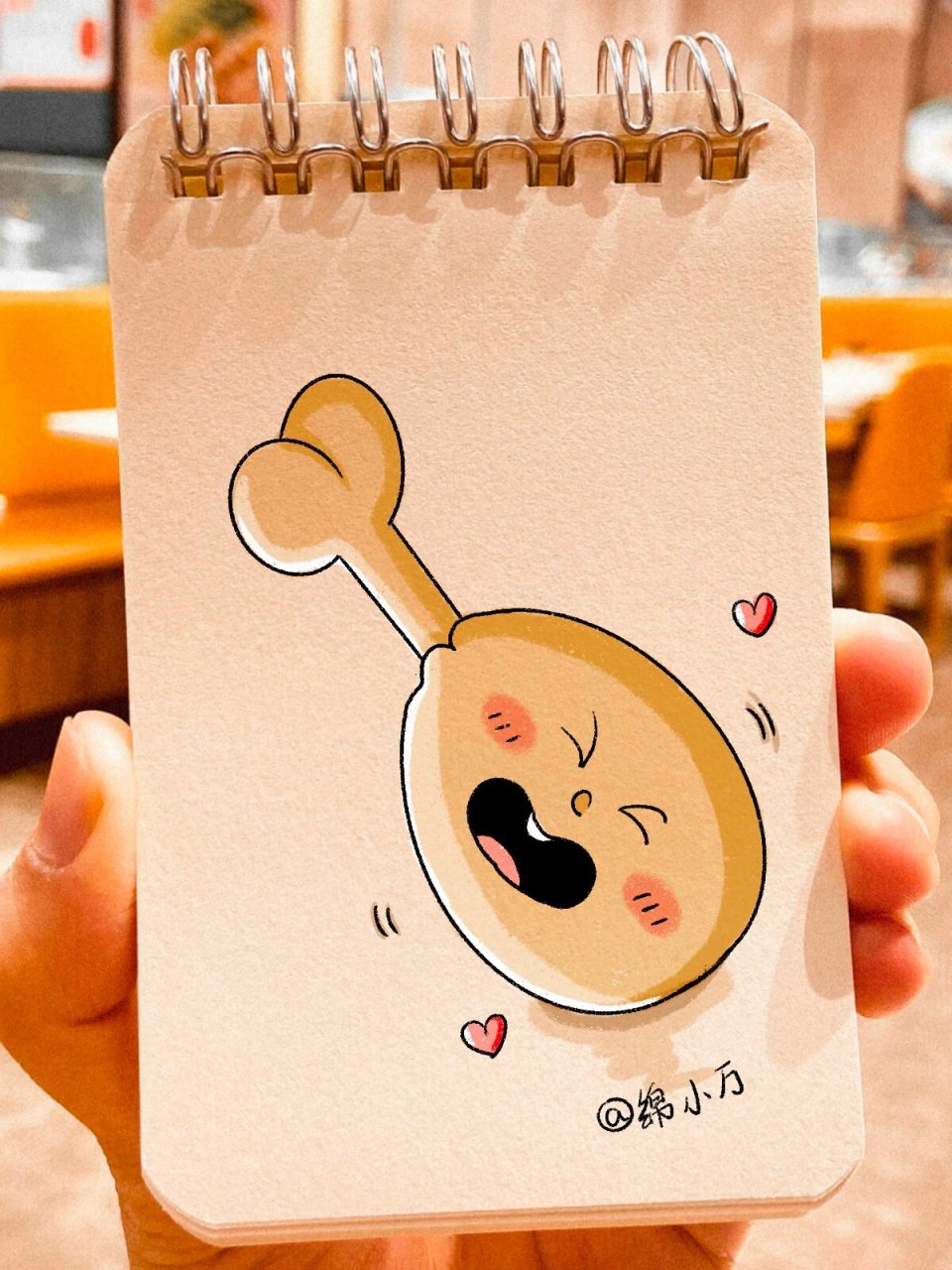 小鸡腿简笔画教程～挑战简笔画100天的23天 #画画的日常# #可爱简笔画